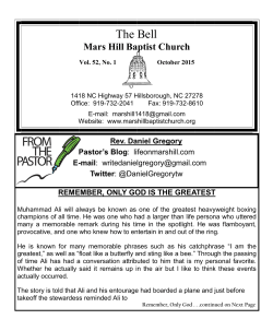 The Bell October 2015 - Mars Hill Baptist Church