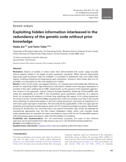 Exploiting hidden information interleaved in the redundancy of the