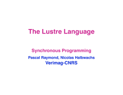 The Lustre Language