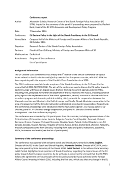 Full conference report