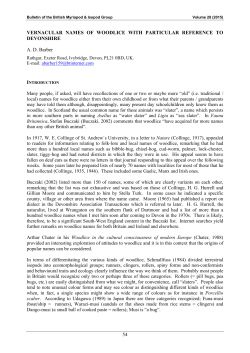 54 VERNACULAR NAMES OF WOODLICE WITH PARTICULAR