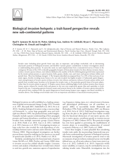 Biological invasion hotspots: a trait