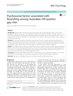 Psychosocial factors associated with flourishing among Australian
