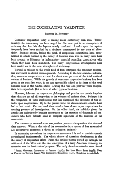 The Cooperative Yardstick - Duke Law Scholarship Repository