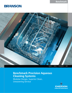 Benchmark Precision Aqueous Cleaning Systems