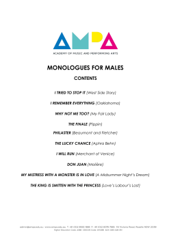 monologues for males