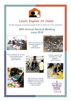 Annual Report 2010 - Learn English At Home