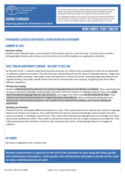 Student achievement is reported at the end of the - K