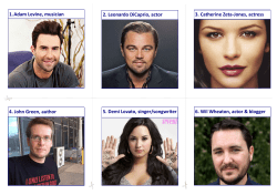 1. Adam Levine, musician ADHD - The Director of Public Health Award