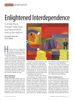 Enlightened Interdependence - Newpoint Healthcare Advisors