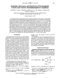 and Iron(III) Amidodiphosphine Complexes