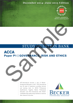 study question bank - Becker Professional Education