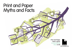 Print and Paper Myths and Facts