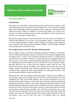 Find out more about Barnardos` history.