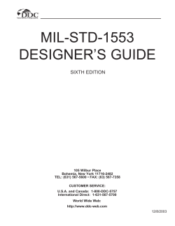MIL-STD-1553 Designer`s Guide