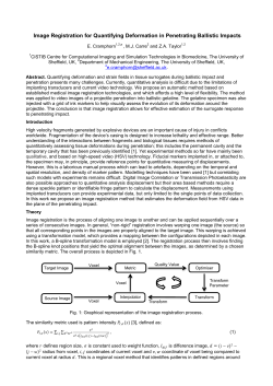Image Registration for Quantifying Deformation in