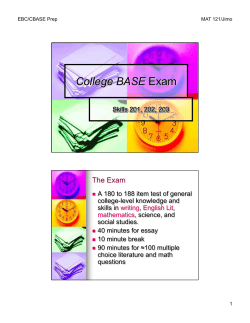 College BASE Exam