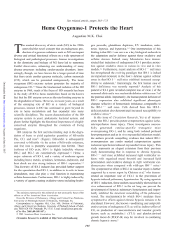 Heme Oxygenase-1 Protects the Heart
