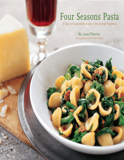 Four Seasons Pasta A Year of Inspired Recipes in the Italian Tradition