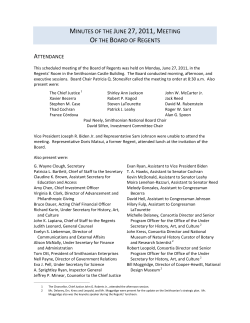 June 27, 2011 - Smithsonian Institution