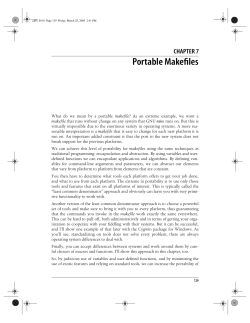 Portable Makefiles