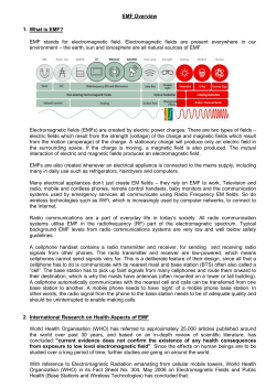 EMF Overview - Tarang Sanchar