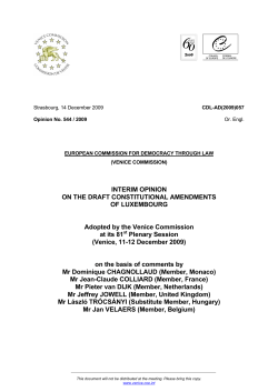 INTERIM OPINION ON THE DRAFT CONSTITUTIONAL