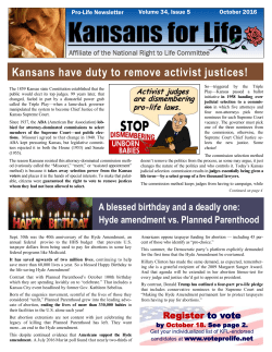 Kansans have duty to remove activist justices!