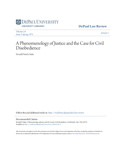 A Phenomenology of Justice and the Case for Civil
