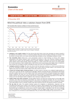 Economics Chart of the week Mind the political risks: a salutary