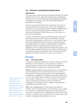 2.5 Economic and financial perspectives This section looks at the