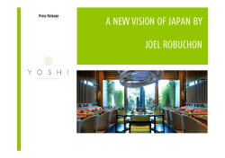 Press Release YOSHI - Hotel Metropole Monte