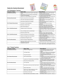 Books Our Teachers Recommend