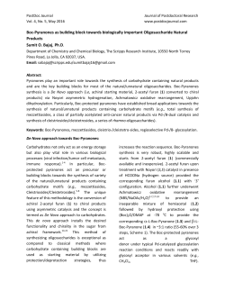 Boc-Pyranones as building block towards biologically important