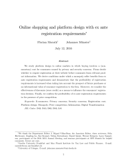 (2016). "Online shopping and platform design with ex ante