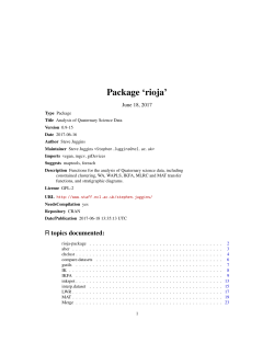 Package `rioja`