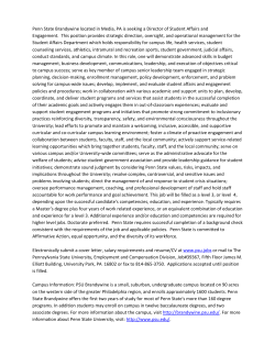 Penn State Brandywine located in Media, PA is seeking a