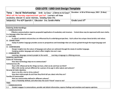 CISD LOTE - UBD Unit Design Template