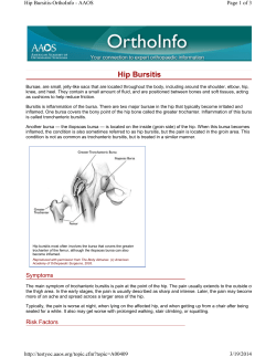 Hip Bursitis
