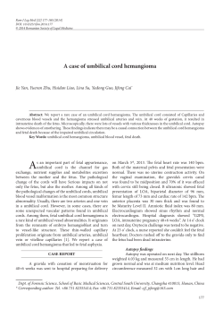 A case of umbilical cord hemangioma