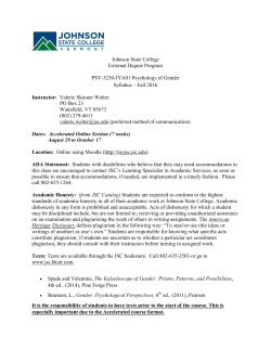 PSY 3230 JYA01 J16FA Psychology of Gender