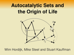 Detecting Autocatalytic, Self-Sustaining Sets in Chemical Reaction