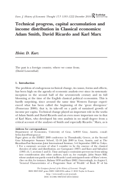 Technical progress, capital accumulation and income distribution in
