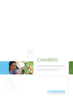 Chambers Operations and Maintenance