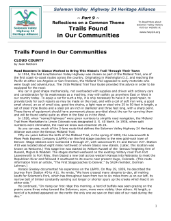 Trails Found in Our Communities
