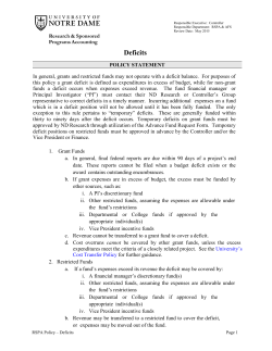 Deficits