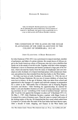 THE CONDITION OF THE SLAVES ON THE