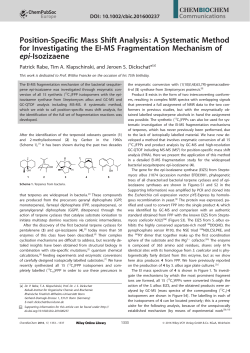 Position‐Specific Mass Shift Analysis: A Systematic Method for