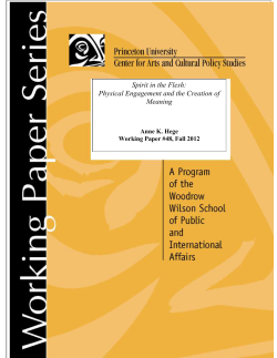 Spirit in the Flesh: Physical Engagement and the Creation of Meaning