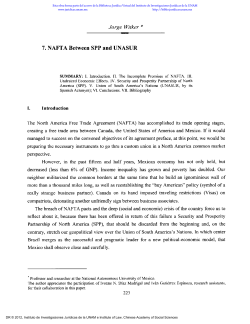 7. NAFTA Between SPP and UNASUR
